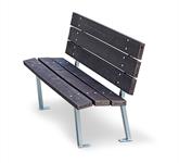 Benches in recycled plastic