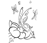 Farfalla con fiore