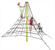 Armed rope pyramid net