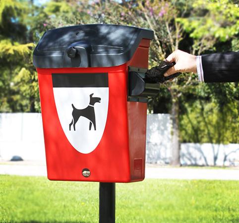 Contenitore per deieizioni canine